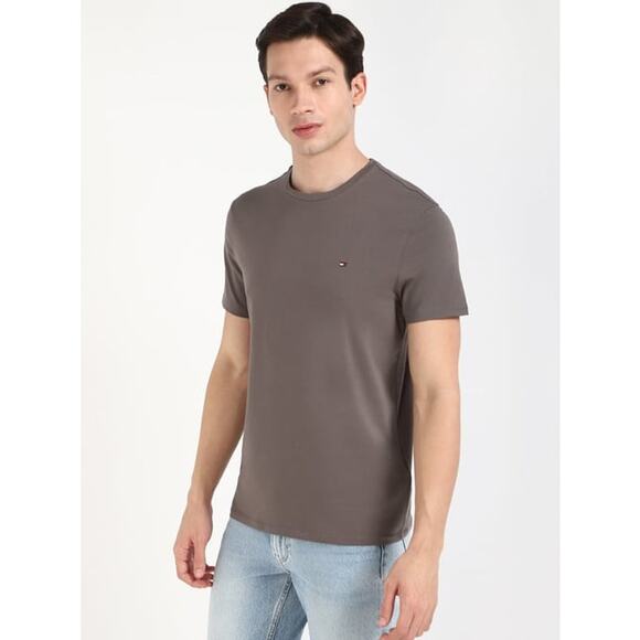 Tommy Hilfiger - Slim Fit T-Shirt - Medium - Shady Stone -  NWT & PACKAGING - Picture 4 of 8